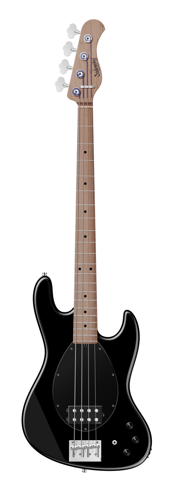 Sadowsky MetroExpress 21-Fret Vintage M Bass, Roasted Maple Fingerboard, 4-String - Solid Black High Polish