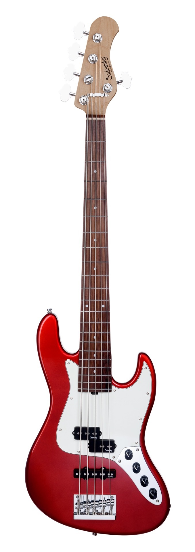 Sadowsky MetroExpress 21-Fret Hybrid P/J Bass, Morado Fingerboard, 5-String - Solid Candy Apple Red Metallic High Polish