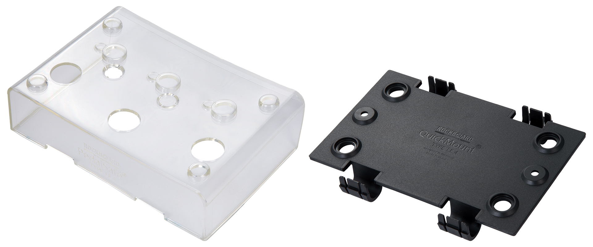 RockBoard PedalSafe Type LE4 - Protective Cover and Rockboard Mounting Plate for LEHLE Dual, LEHLE D.Loop, 3@1, 1@3 pedals