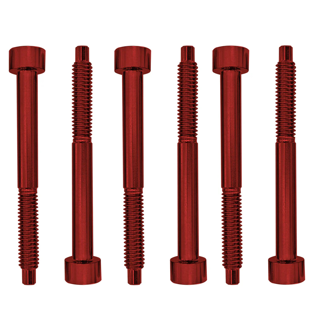 Floyd Rose FROSLSRDP - Color Stainless Steel String Lock Screws (6 pcs), Red