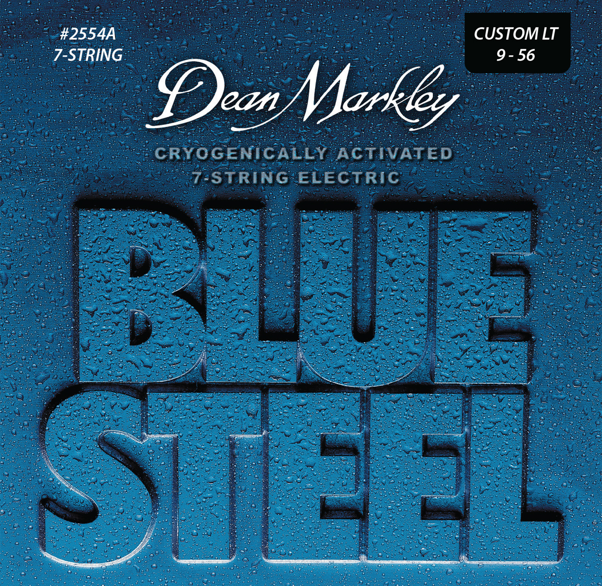 Dean Markley Blue Steel - 2554 A - Electric Guitar String Set, 7-String, Custom Light, .009-.056