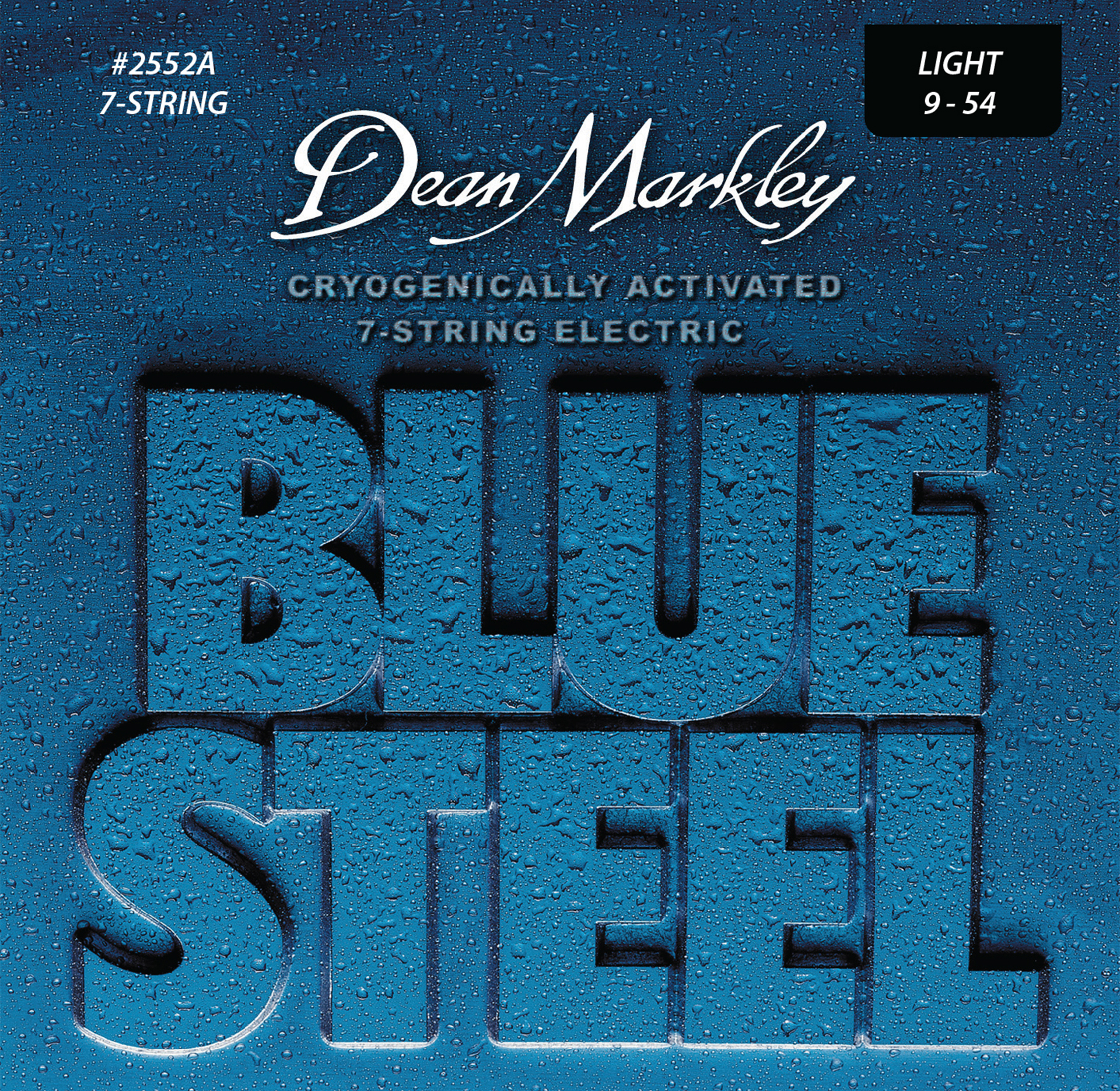 Dean Markley Blue Steel - 2552 A - Electric Guitar String Set, 7-String, Light, .009-.054