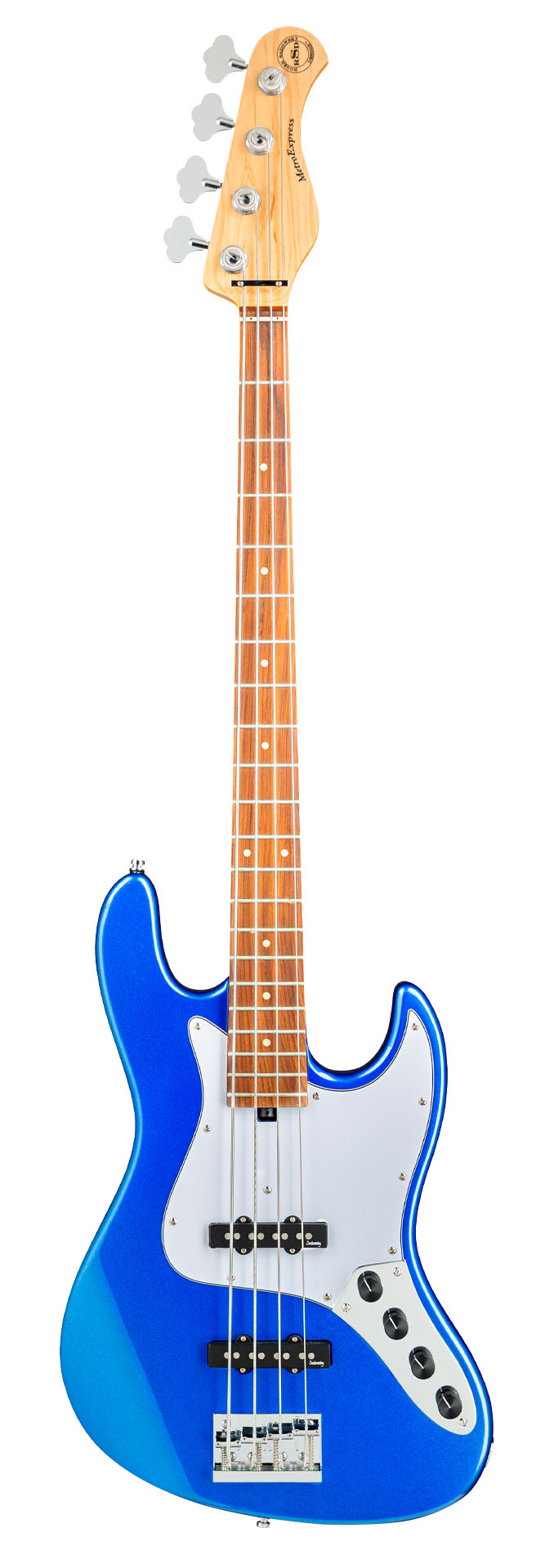 Sadowsky MetroExpress 21-Fret Vintage J/J Bass, Morado Fingerboard, 4-String - Solid Ocean Blue Metallic High Polish