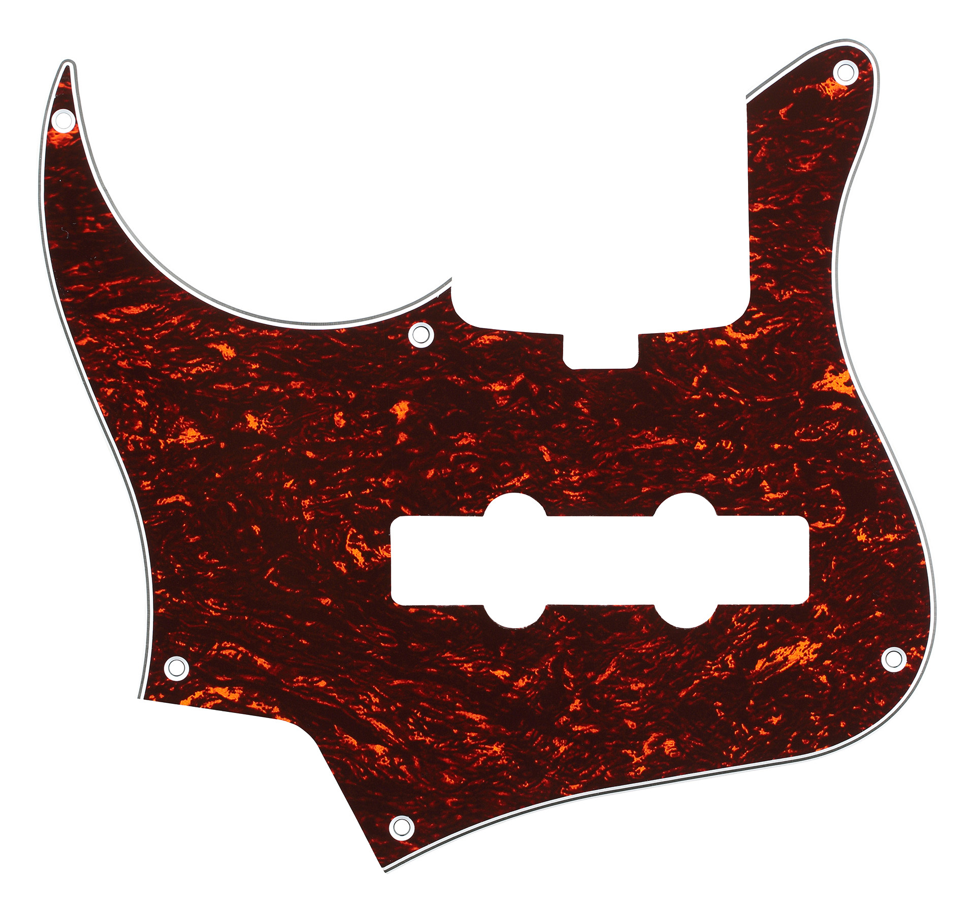 Sadowsky Parts - 24 Fret Jazz Bass Pickguard - 4 String - Tortoise Lefthand