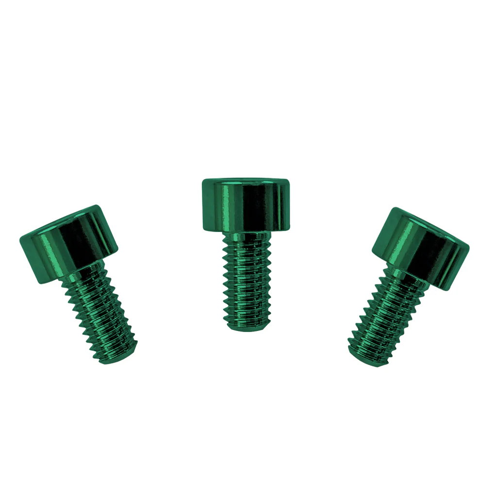 Floyd Rose FRNCSGNP - Color Stainless Steel Nut Clamping Screws (3 pcs), Green