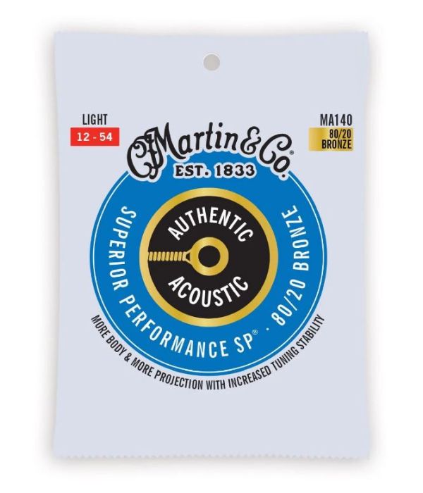 MARTIN MA140 012-054 Authentic Acoustic SP Strings 80/20 Bronze
