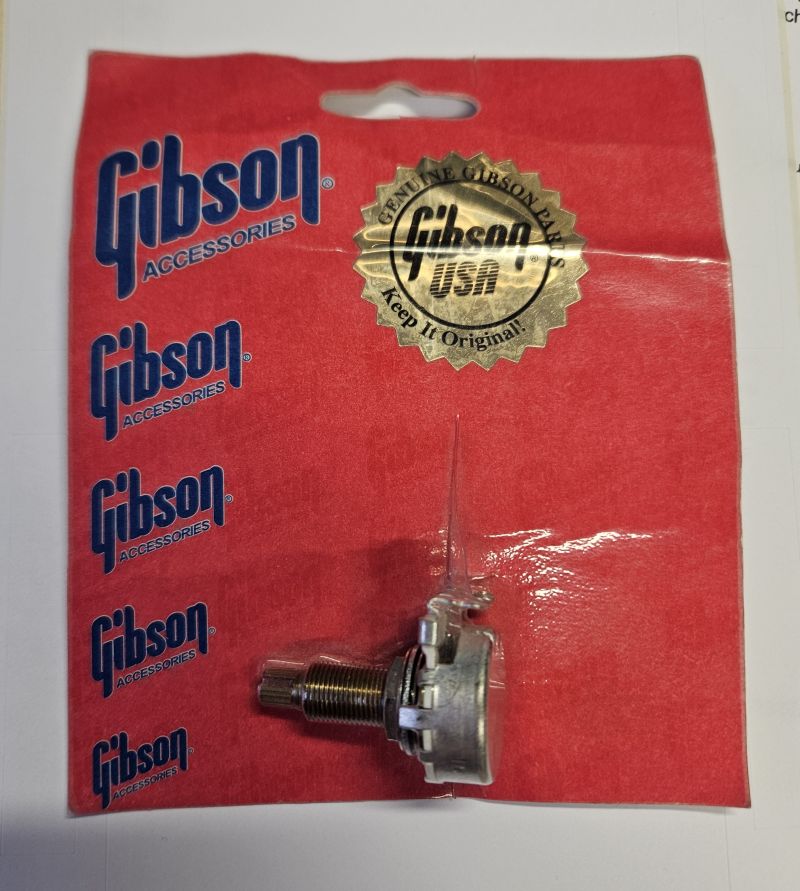 Gibson AT-300 300k Ohm Linear Taper Potentiometer, long