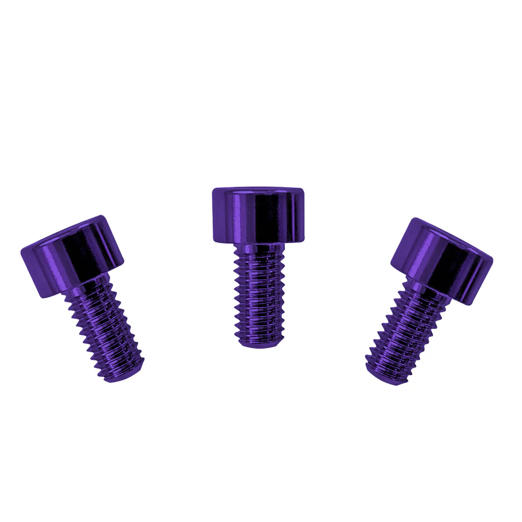 Floyd Rose FRNCSPLP - Color Stainless Steel Nut Clamping Screws (3 pcs), Purple