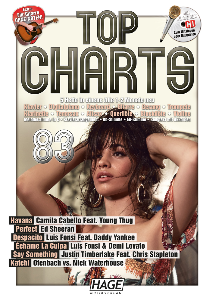 HAGE EH3971 Top Charts 83 Songbook + CD