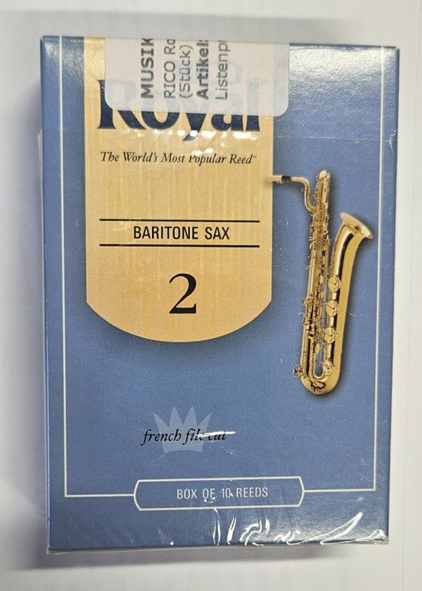 RICO ROYAL Bariton Saxophon Blätter, Stärke 2 (9 Stück)