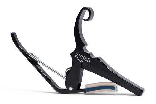 KYSER Quick-Change Capo 12-Saiter Akustikgitarre, schwarz