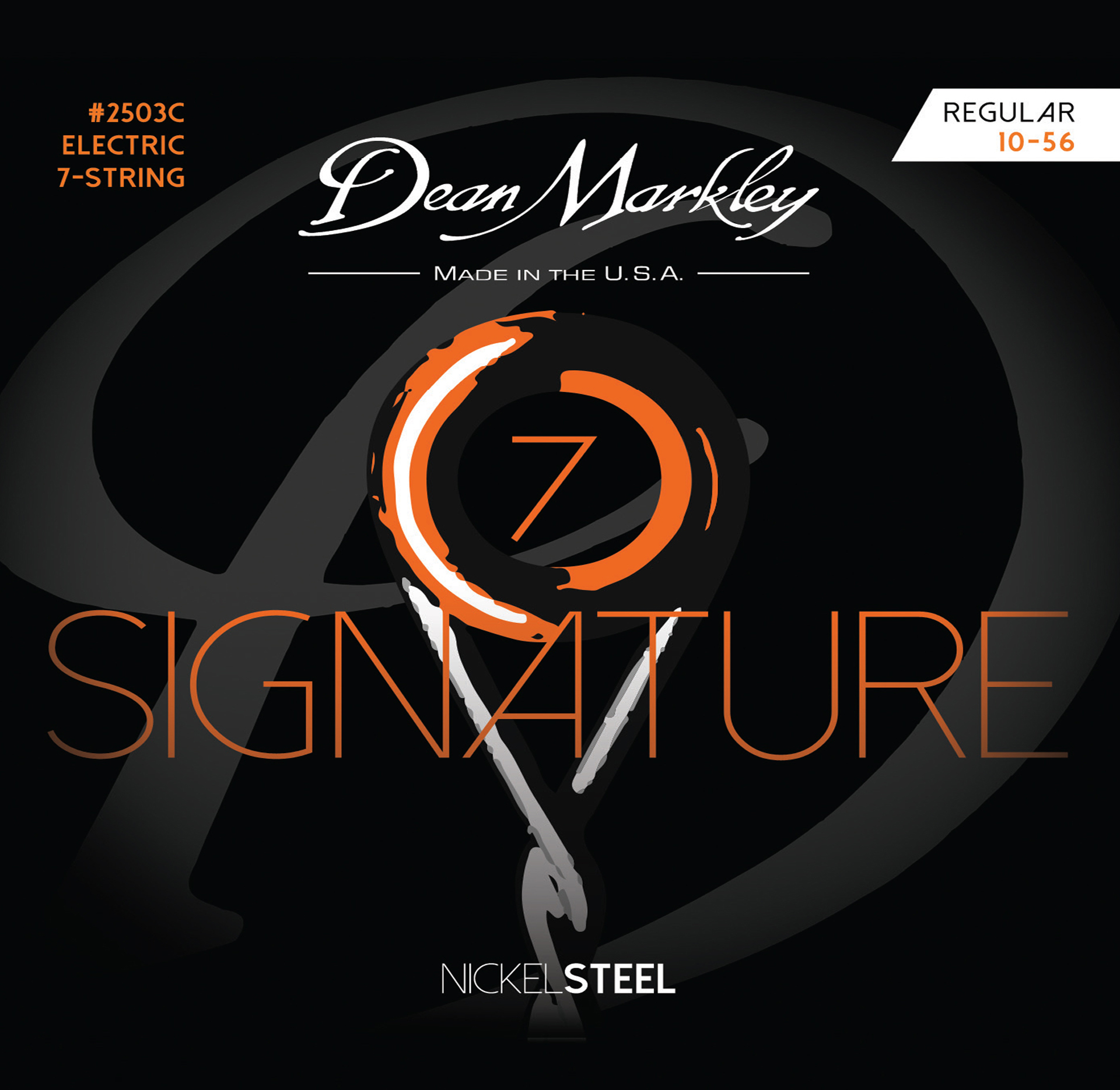 Dean Markley Signature - 2503 C - Electric Guitar String Set, 7-String, Regular, .010-.056