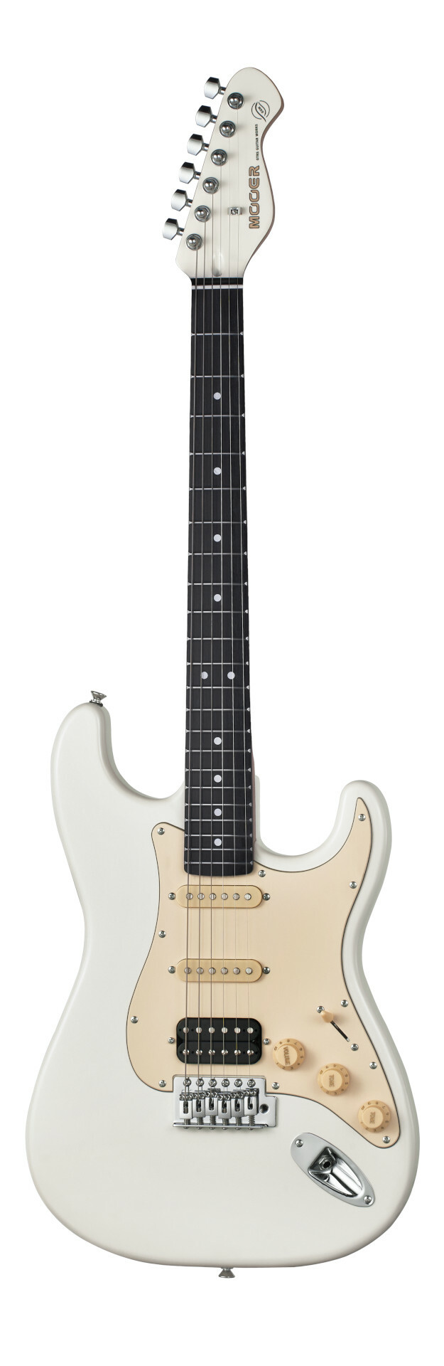 Mooer MSC10 Pro Guitar - Vintage White