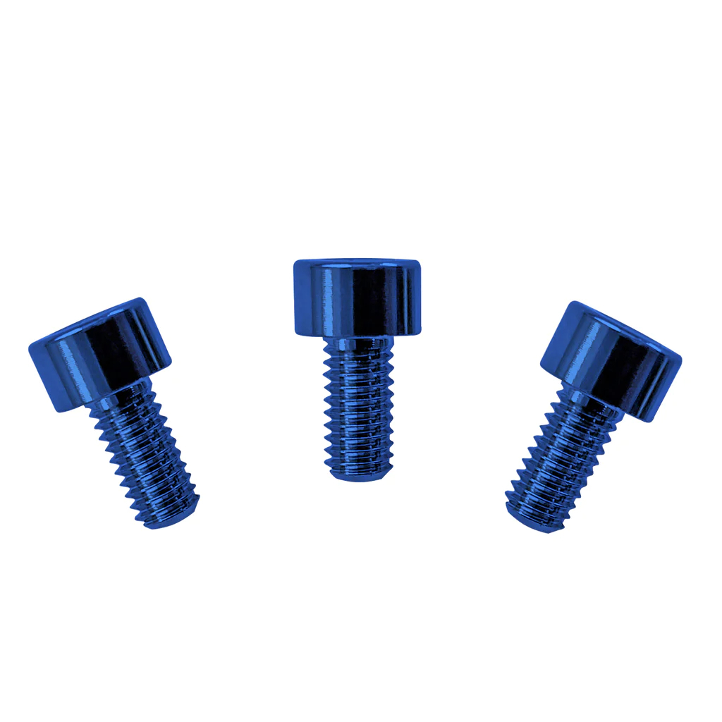 Floyd Rose FRNCSBLP - Color Stainless Steel Nut Clamping Screws (3 pcs), Blue